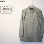 ORGUEIL　バンドカラーシャツ Band Collar Shirt　OR-5016A　（INDIGO STRIPE）