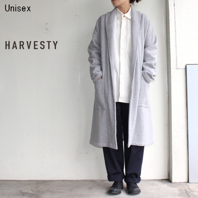 HARVESTY　ガウンコート GOWN COAT　A51604　（GRAY）　