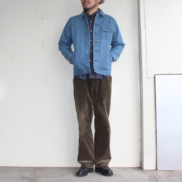weac. ペルヴィアンコットンシャツ BASIC SHIRTS (DARK BLUE) - 画像 (19)