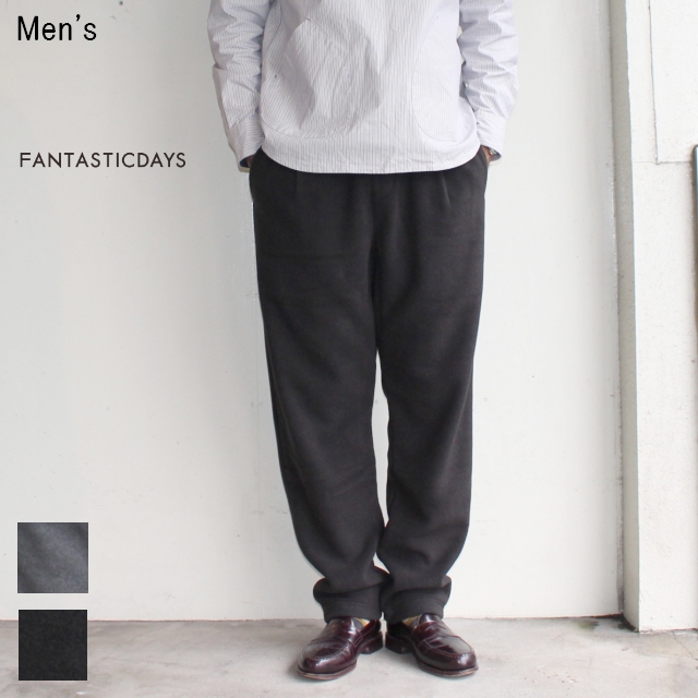 FANTASTICDAYS　フリースイージーパンツ FLEECE-M-63-01　（BLACK）