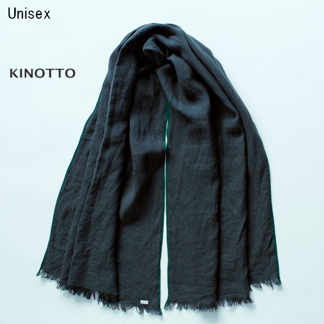 KINOTTO　ガーゼストール Gaze Stole 251A-01　（CHARCOAL）