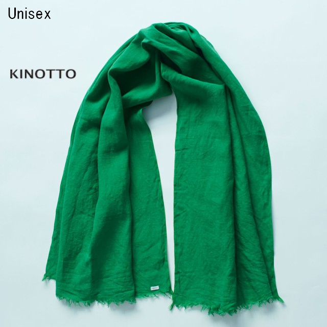 KINOTTO　ガーゼストール Gaze Stole 251A-01　（GREEN）