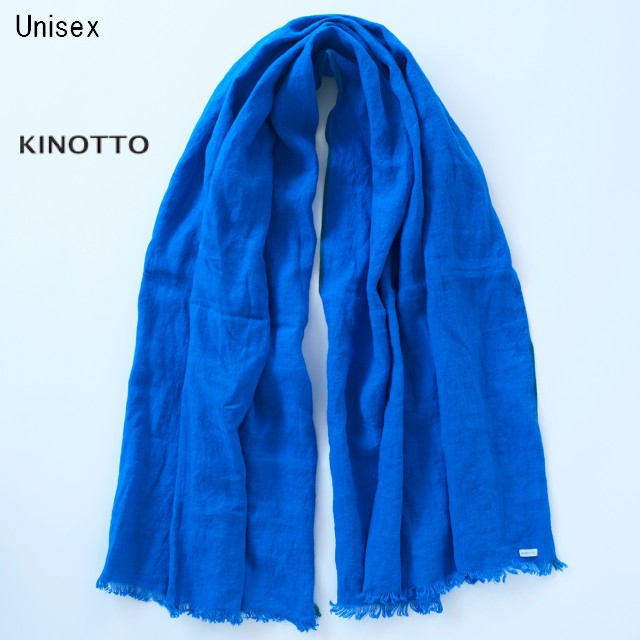 KINOTTO　ガーゼストール Gaze Stole 251A-01　（BLUE）