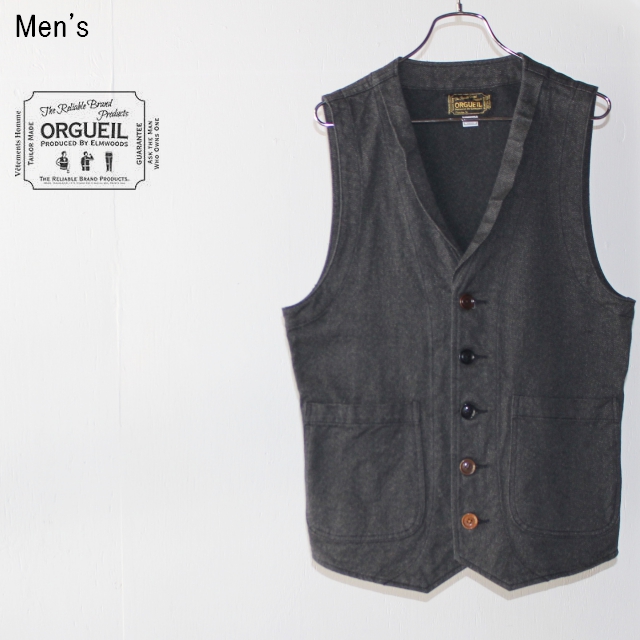 ORGUEIL ジレ Gilet OR-4009 （BLACK） | C.COUNTLY | シーカウント