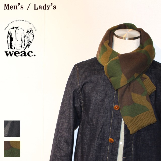 weac.　カモフラストール CAMO STOLE　（GREEN CAMO）