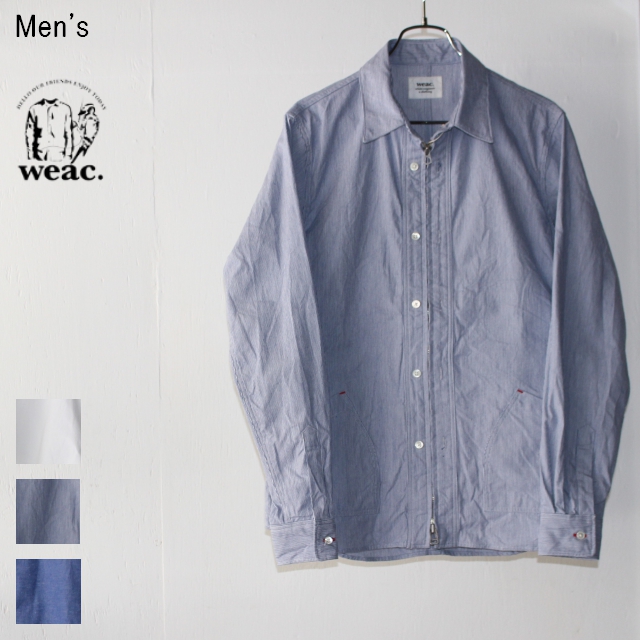 weac.　コードレーンジップシャツ ZIP SHIRTS２　（BLUE）