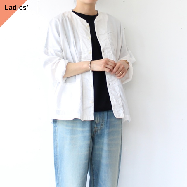HARVESTY アトリエシャツ Atelier Shirt A41601 (WHITE)