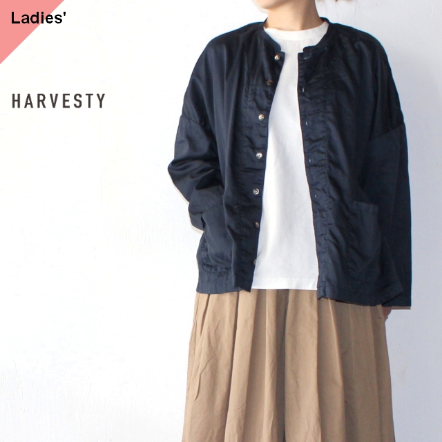 HARVESTY　アトリエシャツ　A41601　ネイビー