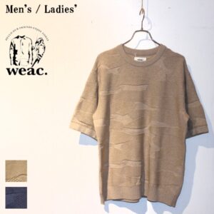 weac.　カモフラニット半袖 SUMMER CAMO KNIT　（BEIGE）