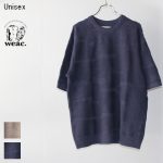 weac.　カモフラニット半袖 SUMMER CAMO KNIT　（NAVY）