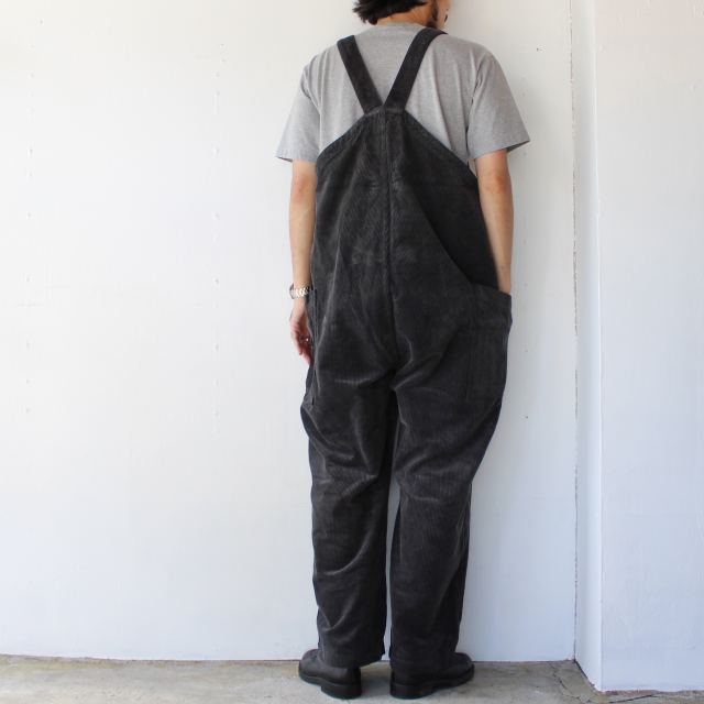 コーデュロイオーバーオール Corduroy Overalls （BLACK） - C