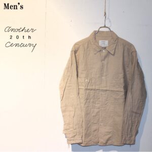 another 20th century　綿麻アートワークシャツ Artwork Shirts - cotton × linen　ACS-2007　（BEIGE）