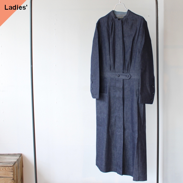 HAVERSACK ハバーサック Denim Coat Onepiece セルビッジデニムコートワンピース 372001 Indigo