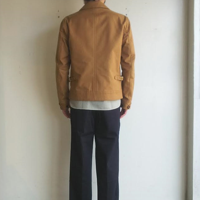 UpscapeAudience ワーカーズチノワイドインステップカットパンツ WORKERS CHINO WIDE PANTS AUD3348 (NAVY) - 画像 (6)