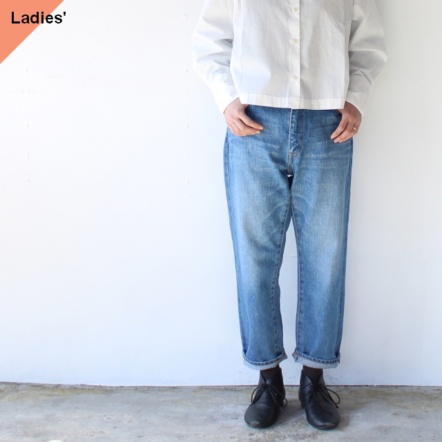 TEXTURE WE MADE デニムアンクルパンツ 12oz Cropped Jeans (Vintage wash)