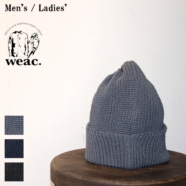 weac.　美濃和紙ニットキャップ PAPER SUMMER KNIT CAP　（GRAY）