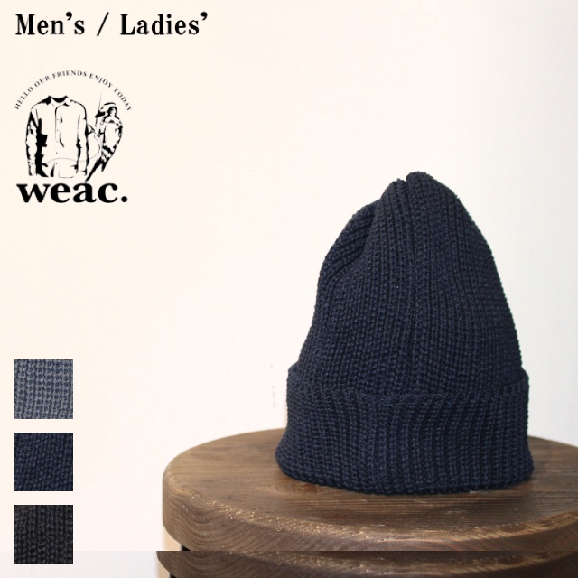 weac.　美濃和紙ニットキャップ PAPER SUMMER KNIT CAP　（NAVY）