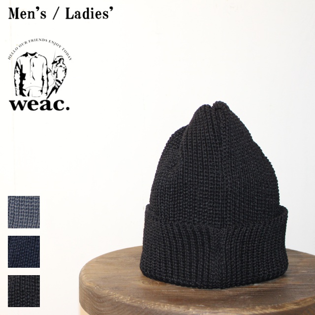 weac.　美濃和紙ニットキャップ PAPER SUMMER KNIT CAP　（BLACK）