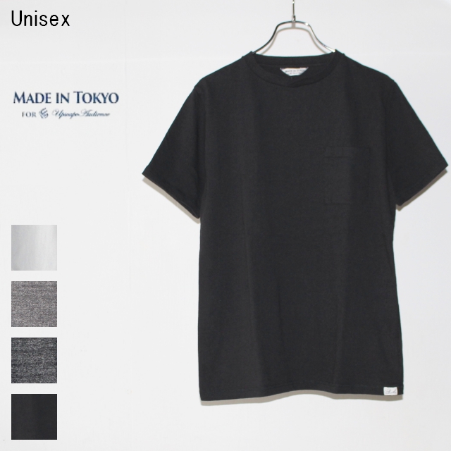 UpscapeAudience　吊り編み天竺ポケットTEE　AUD1857　（BLACK）