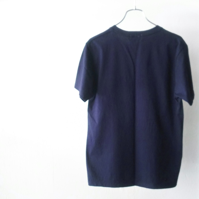 weac. パグ刺繍ポケットTシャツ PUG-T (NAVY) - 画像 (4)