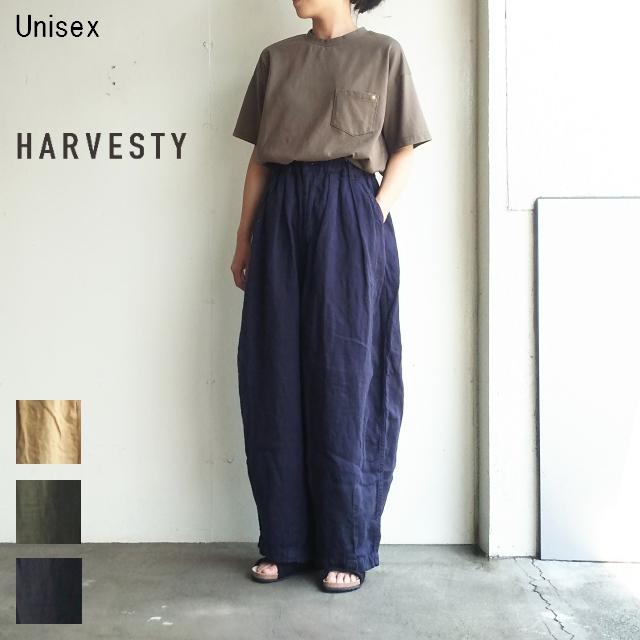 HARVESTY　リネンサーカスパンツ LINEN CIRCUS PANTS　A11710　（NAVY）