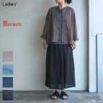 maomade　コットンリネンスカート Cotton Linen Skirt　721310　（BLACK）