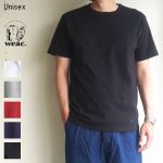 weac.　パグ刺繍ポケットTシャツ PUG-T　（BLACK）