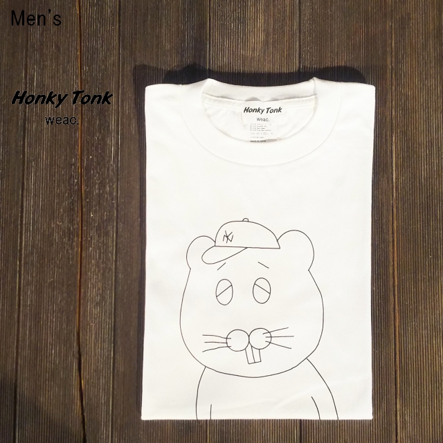 Honky Tonk weac.　プリントTシャツ CHU YORK　（WHITE）