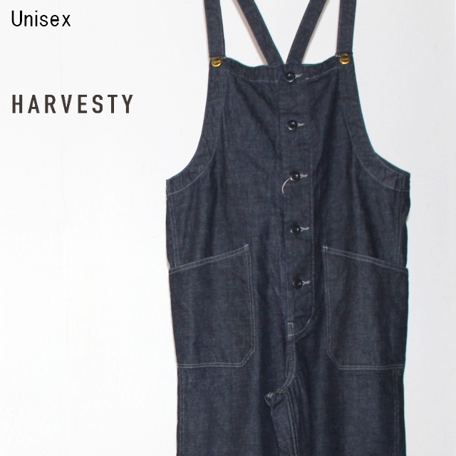 HARVESTY　デニムオーバーオール DENIM OVERALLS　A11707　（ONE WASH）