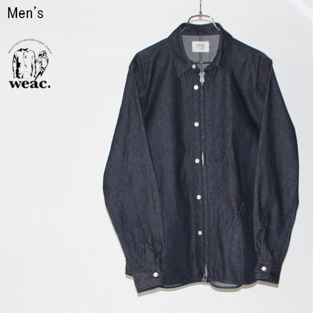 weac.　デニムジップシャツ ZIP SHIRTS２　（INDIGO BLUE）