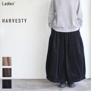 HARVESTY　サーカスキュロット CORDUROY CIRCUS CULOTTES　A21615　（BLACK）