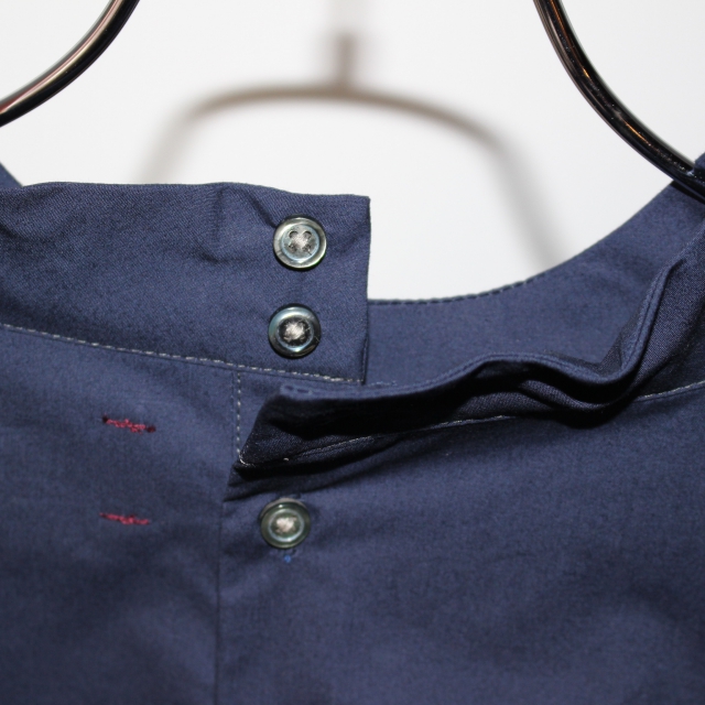THE FACTORY コットンツイルプルオーバーシャツ TF17AW-0104 (NAVY) - 画像 (12)