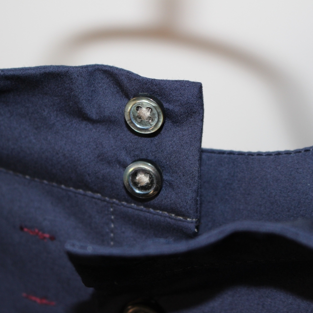 THE FACTORY コットンツイルプルオーバーシャツ TF17AW-0104 (NAVY) - 画像 (13)