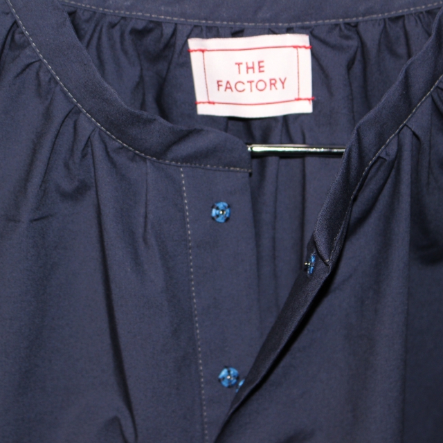 THE FACTORY ポンチョ風ブラウス TF17AW-0105 (NAVY) - 画像 (7)