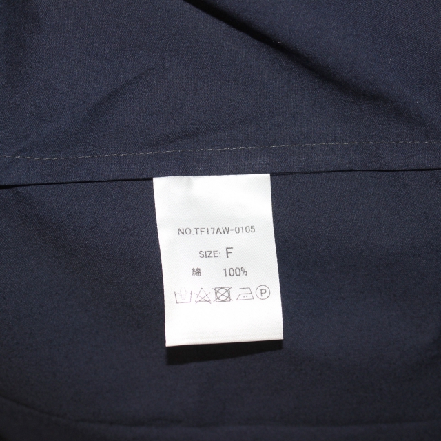 THE FACTORY ポンチョ風ブラウス TF17AW-0105 (NAVY) - 画像 (10)