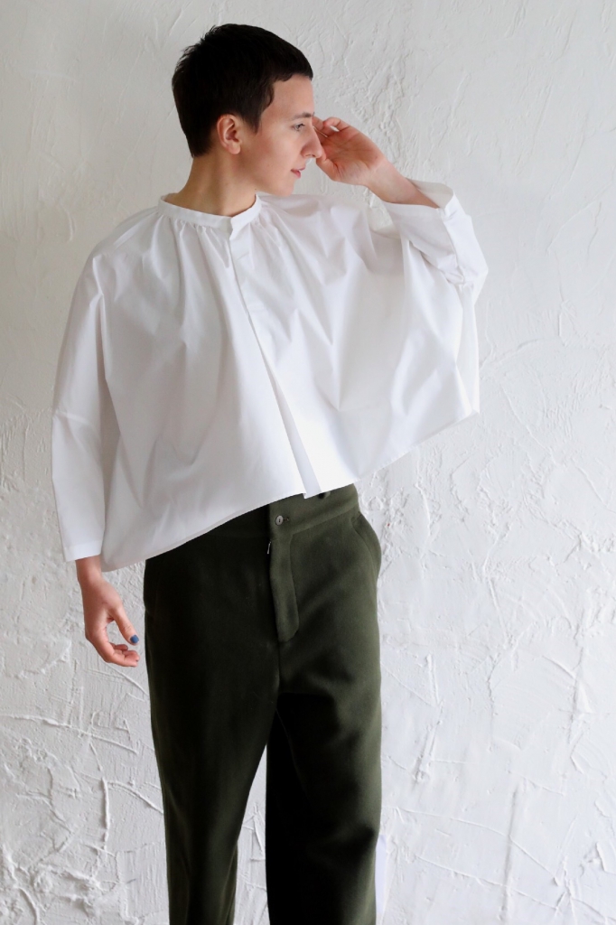 THE FACTORY ポンチョ風ブラウス TF17AW-0105 (NAVY) - 画像 (16)