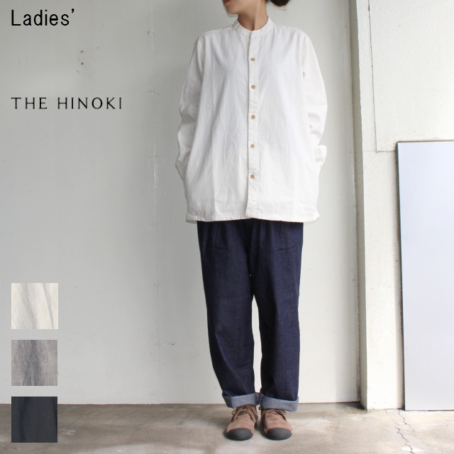 THE HINOKI　スタンドアップカラーシャツ Stand Up Collar Shirts　TH17W-9　（NATURAL）