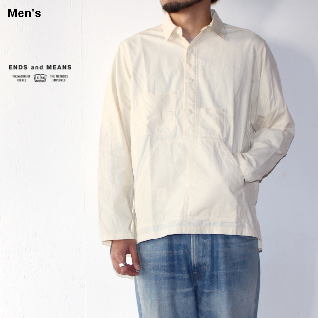 ENDS and MEANS　コードユーティリティシャツ Cord Utility Shirts　EM172S011　（IVORY）　