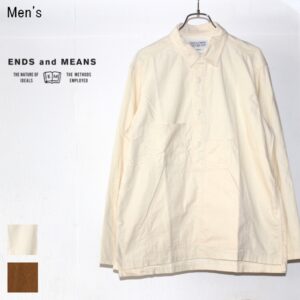 ENDS and MEANS　コードユーティリティシャツ Cord Utility Shirts　EM172S011　（IVORY）　