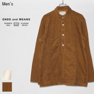 ENDS and MEANS　コードユーティリティシャツ Cord Utility Shirts　EM172S011　（BROWN BEIGE）　