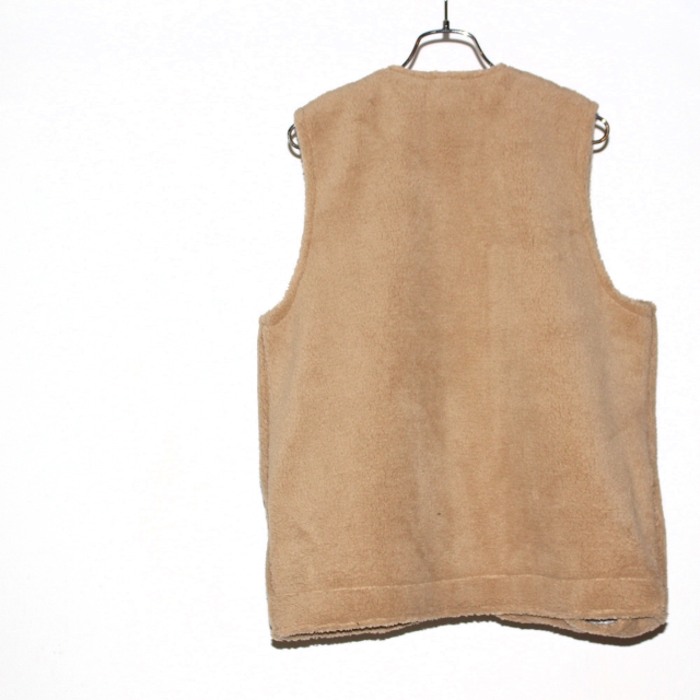 UpscapeAudience ボアフリースZIPベスト AUD2828 (BEIGE) - 画像 (4)