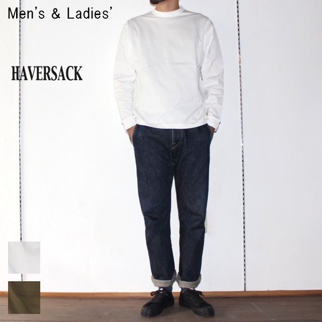 HAVERSACK　高密度コットンプルオーバーT Highdensity Cotton Pullover　411722 / 411720　（WHITE）