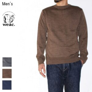 weac.　メリノウールトレーナーニット TRAINER KNIT　（BROWN）