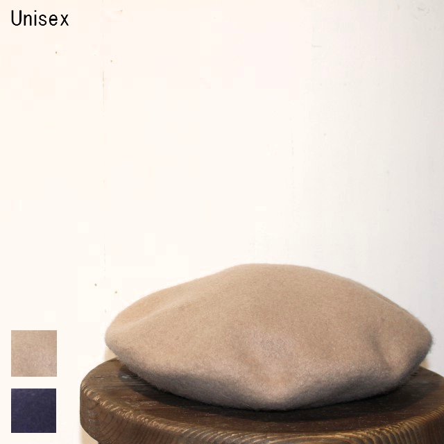 ウールベレー帽 Wool Beret　（BEIGE , NAVY）