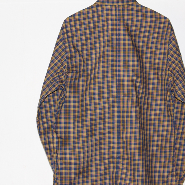 weac. チェックシャツ PUGCHAN (YELLOW×NAVY) - 画像 (8)