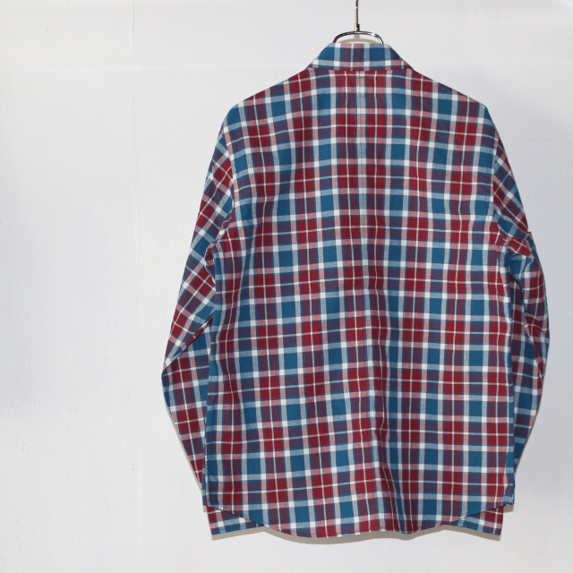 weac. チェックシャツ PUGCHAN (RED×BLUE) - 画像 (4)