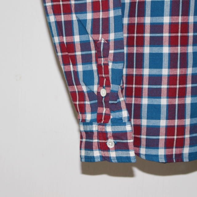 weac. チェックシャツ PUGCHAN (RED×BLUE) - 画像 (7)