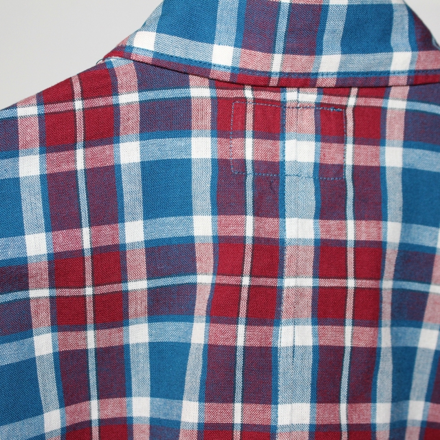 weac. チェックシャツ PUGCHAN (RED×BLUE) - 画像 (8)