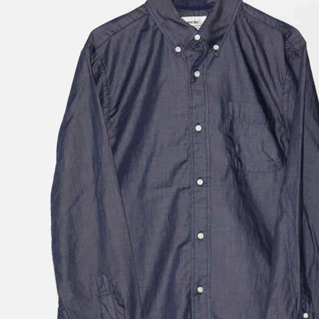 weac. ペルヴィアンコットンシャツ BASIC SHIRTS (DARK BLUE) - 画像 (6)