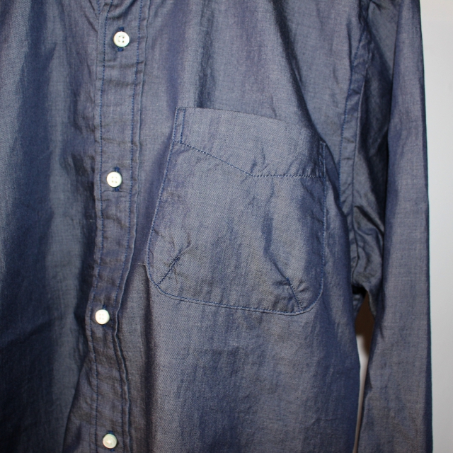 weac. ペルヴィアンコットンシャツ BASIC SHIRTS (DARK BLUE) - 画像 (8)